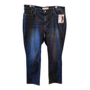Signature LEVI'S Mid Rise Straight Jeans 24  nwt blue